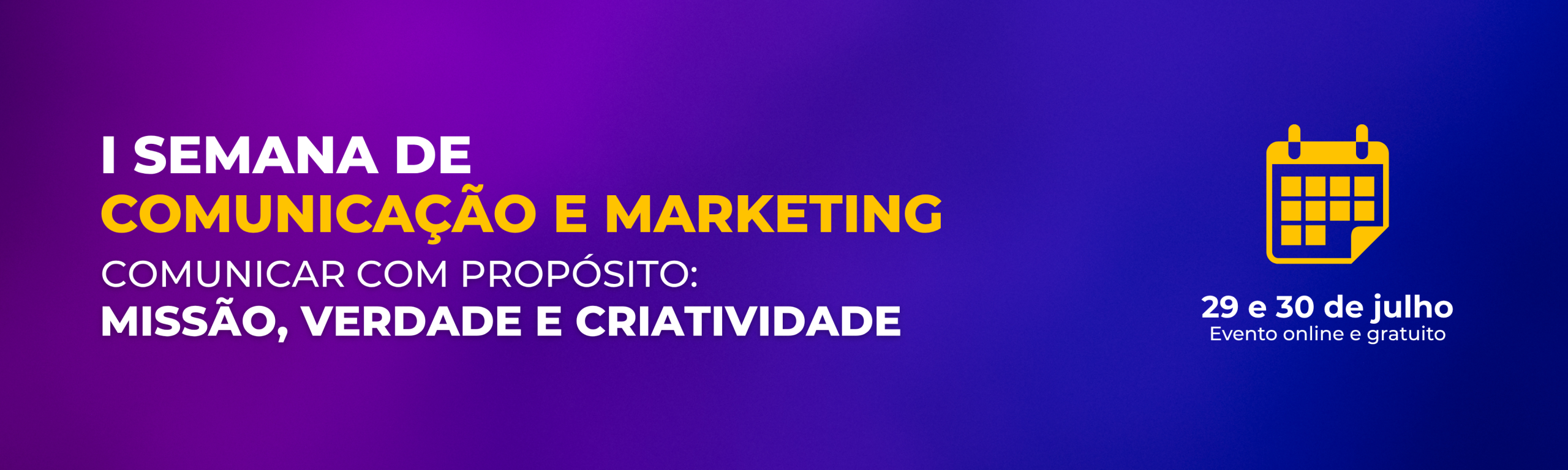 I Semana de Comunicação e Marketing