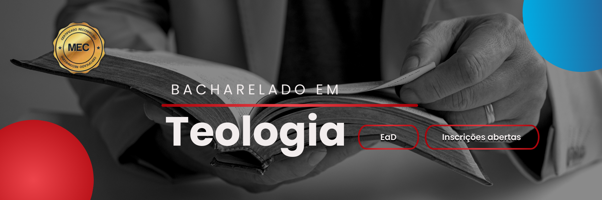 Bacharelado em Teologia EAD
